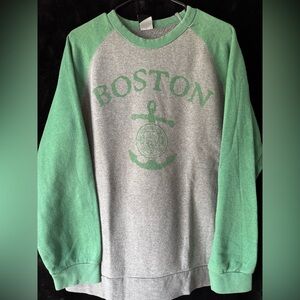 Green and Gray Boston Sweatshirt